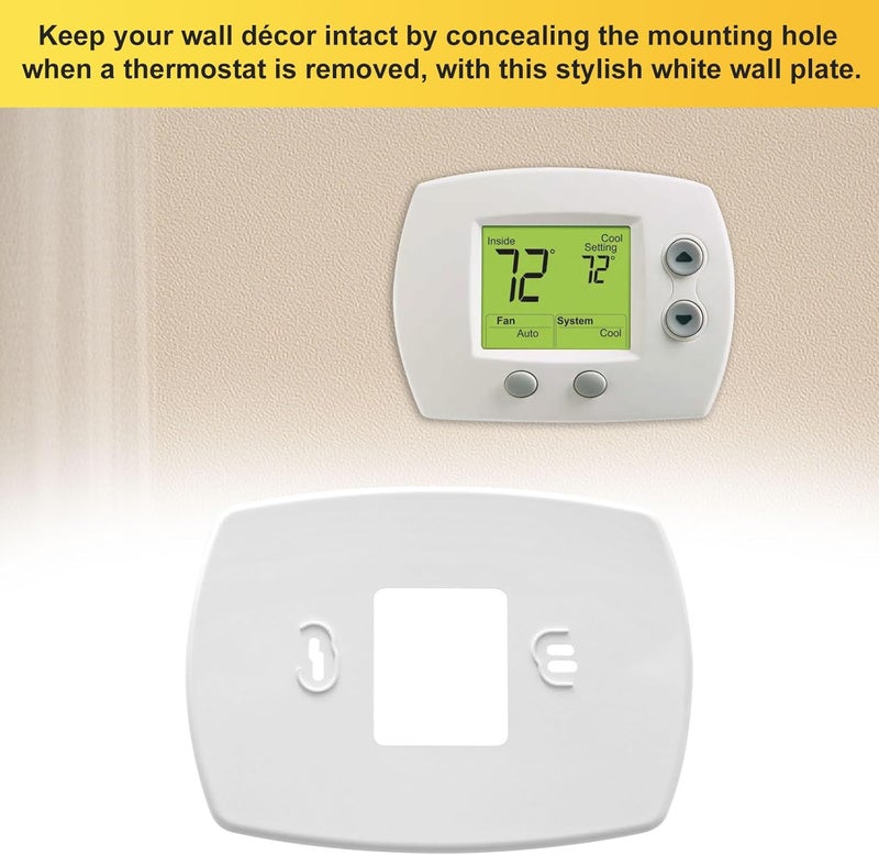 GEAIN Upgraded Thermostat Wall Plate Coverplate 50002883-001 for Honeywell Home Thermostat Coverplate, Fits Honeywell RTH6580WF1001 PRO 3000/4000 FocusPRO 5000/6000 (1 Pack) - Image 3